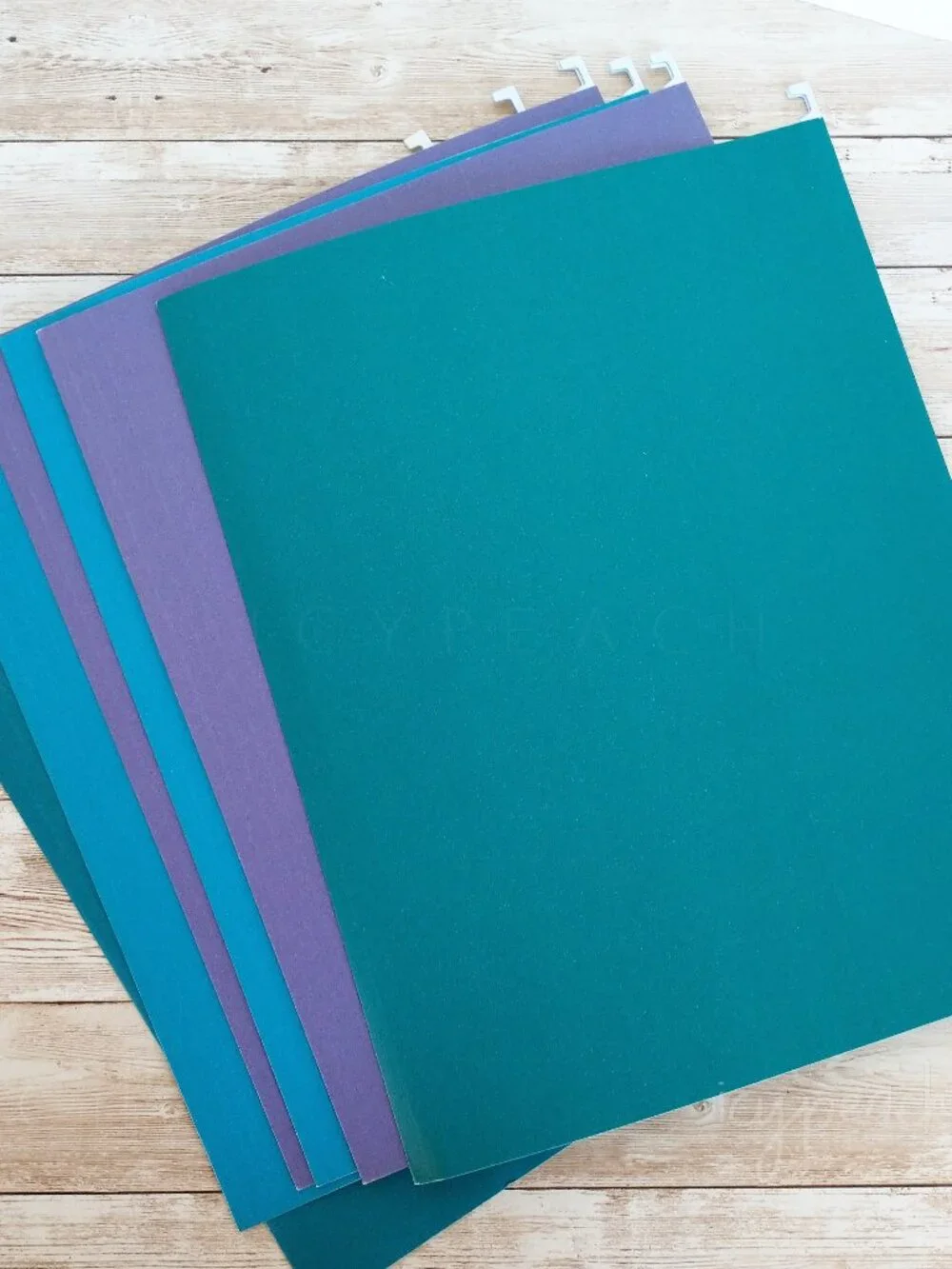 Hanging File Folders Color Coordinated 6 Pack Letter Size Office Supply Organize